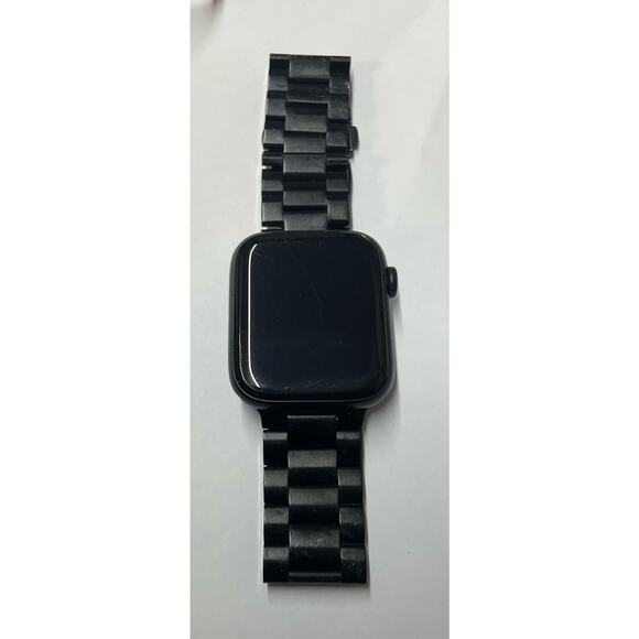 Apple Watch SE 2nd Gen 44mm GPS Smartwatch Midnight Titanium Band - Picture 3 of 7